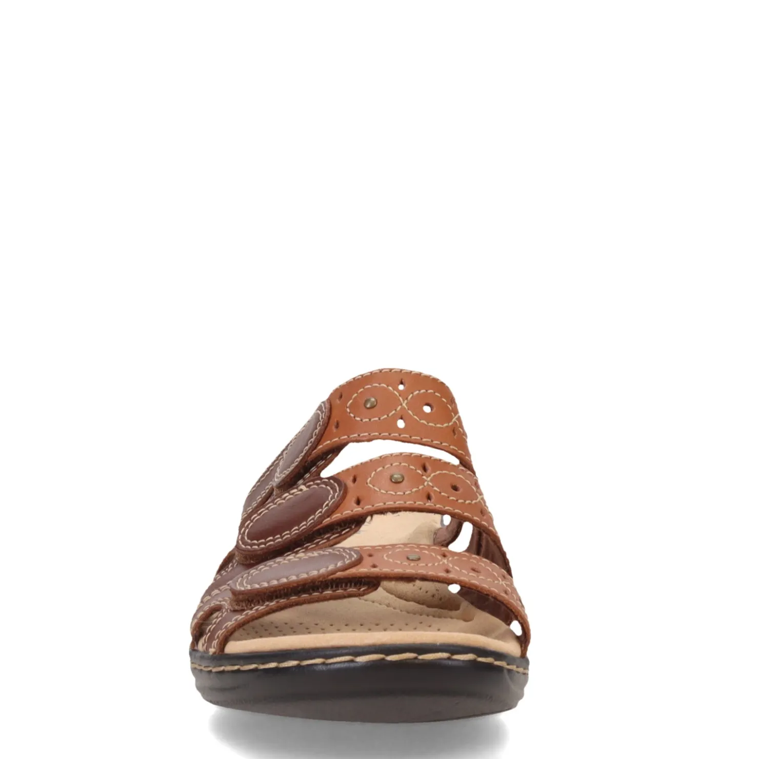 Footbed Sandals*Clarks Women's , Leisa Cacti Sandal Brown