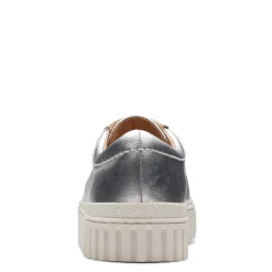 Fashion & Street*Clarks Women's , Mayhill Walk Sneaker Silver Metallic