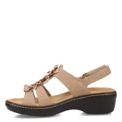 Heeled Sandals*Clarks Women's , Merliah Sheryl Sandal Taupe Metallic