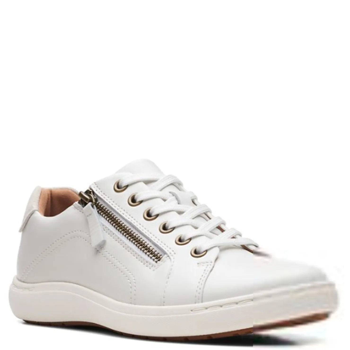 Fashion & Street*Clarks Women's , Nalle Lace Sneaker White