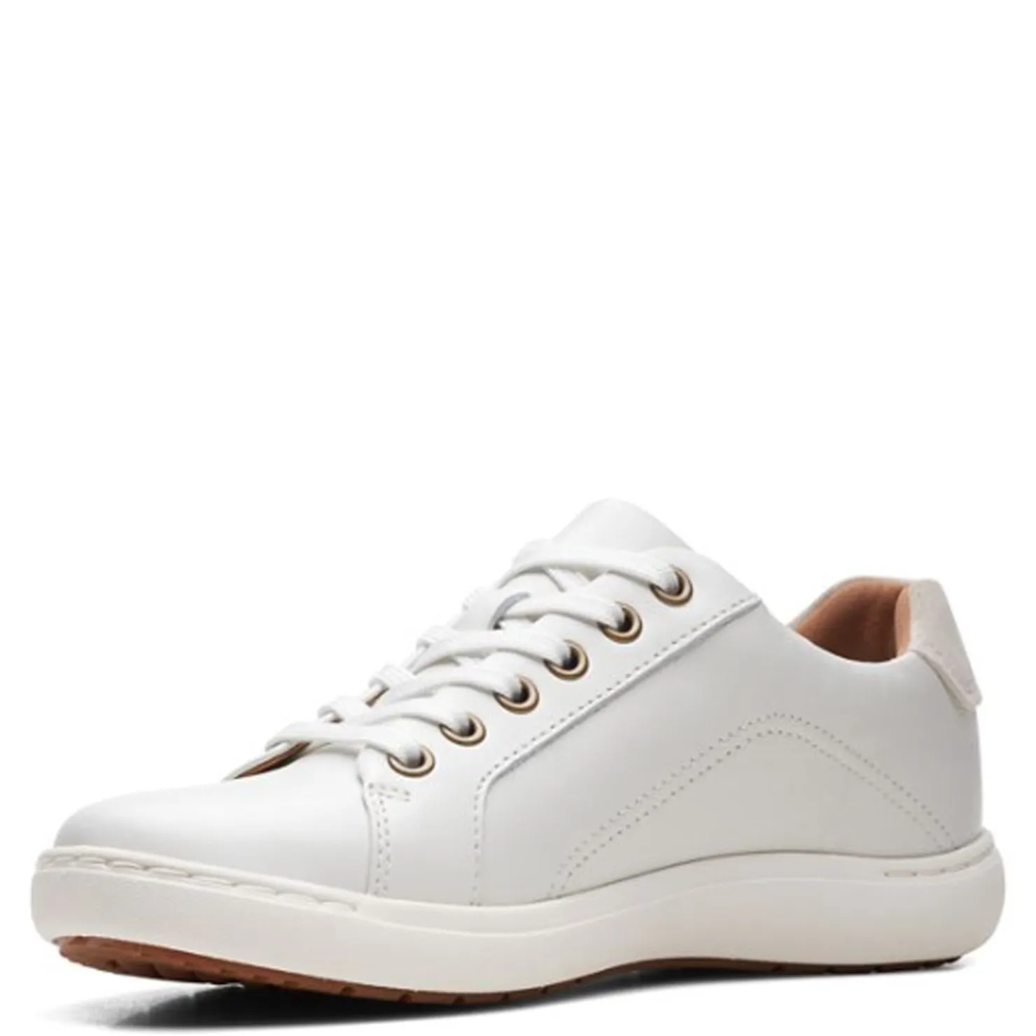 Fashion & Street*Clarks Women's , Nalle Lace Sneaker White