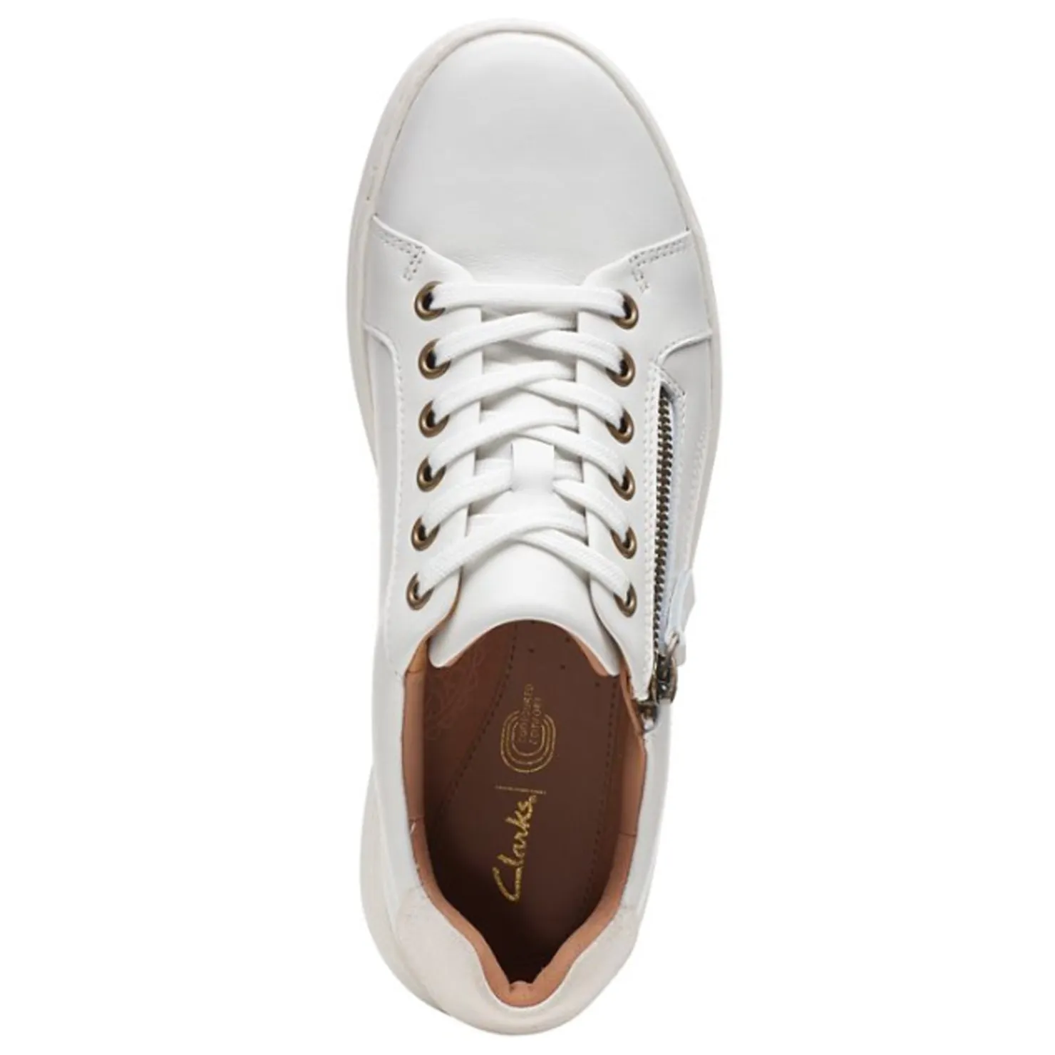 Fashion & Street*Clarks Women's , Nalle Lace Sneaker White