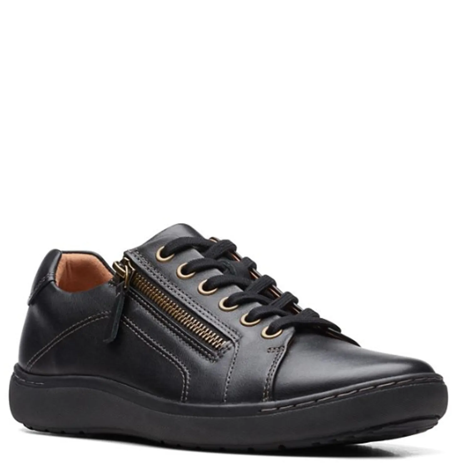 Fashion & Street*Clarks Women's , Nalle Lace Sneaker Black Solid