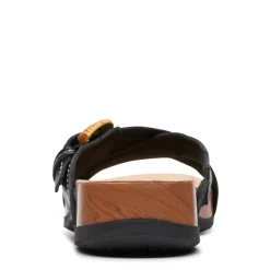 Footbed Sandals*Clarks Women's , Reileigh Bay Sandal Black