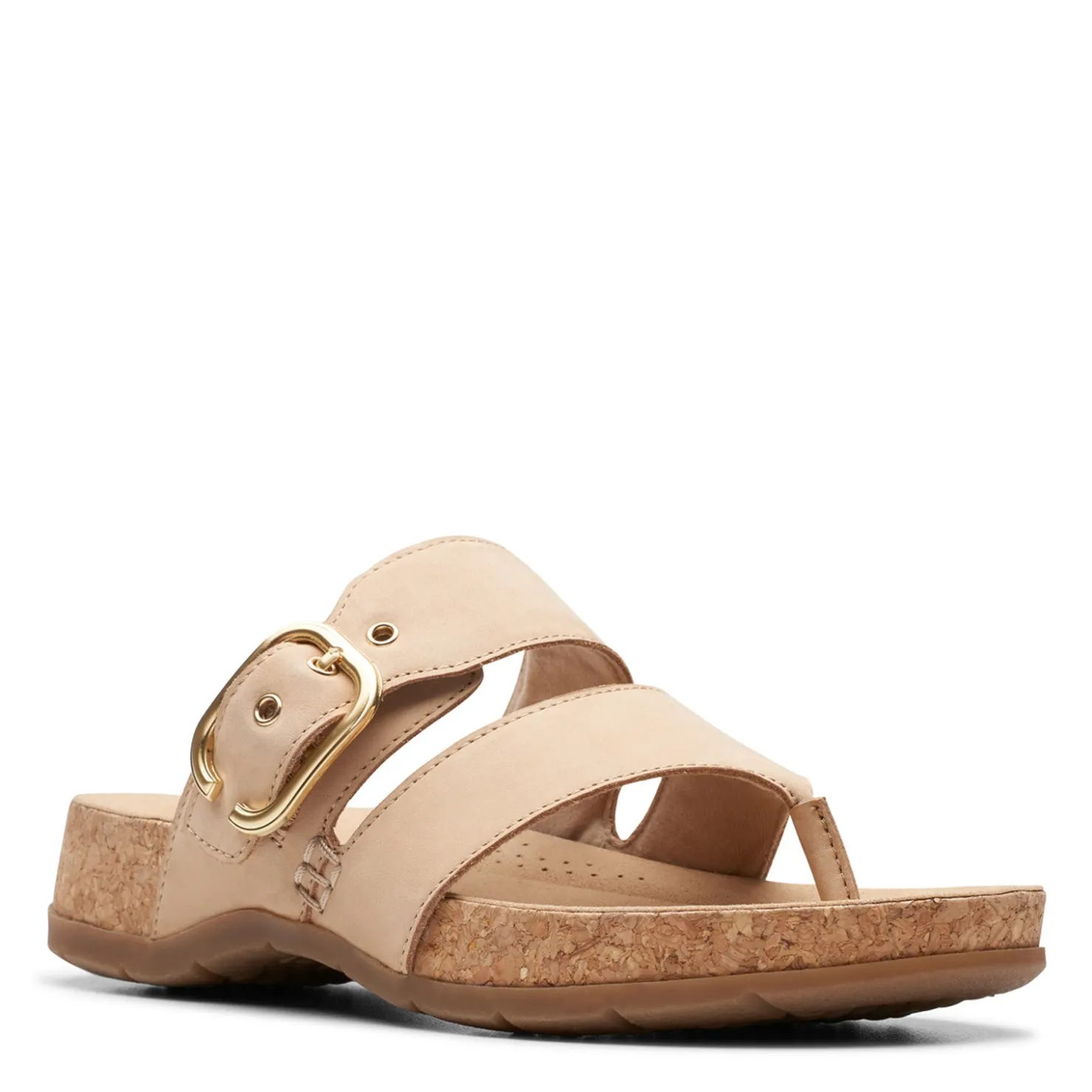 Footbed Sandals*Clarks Women's , Reileigh Park Sandal Beige