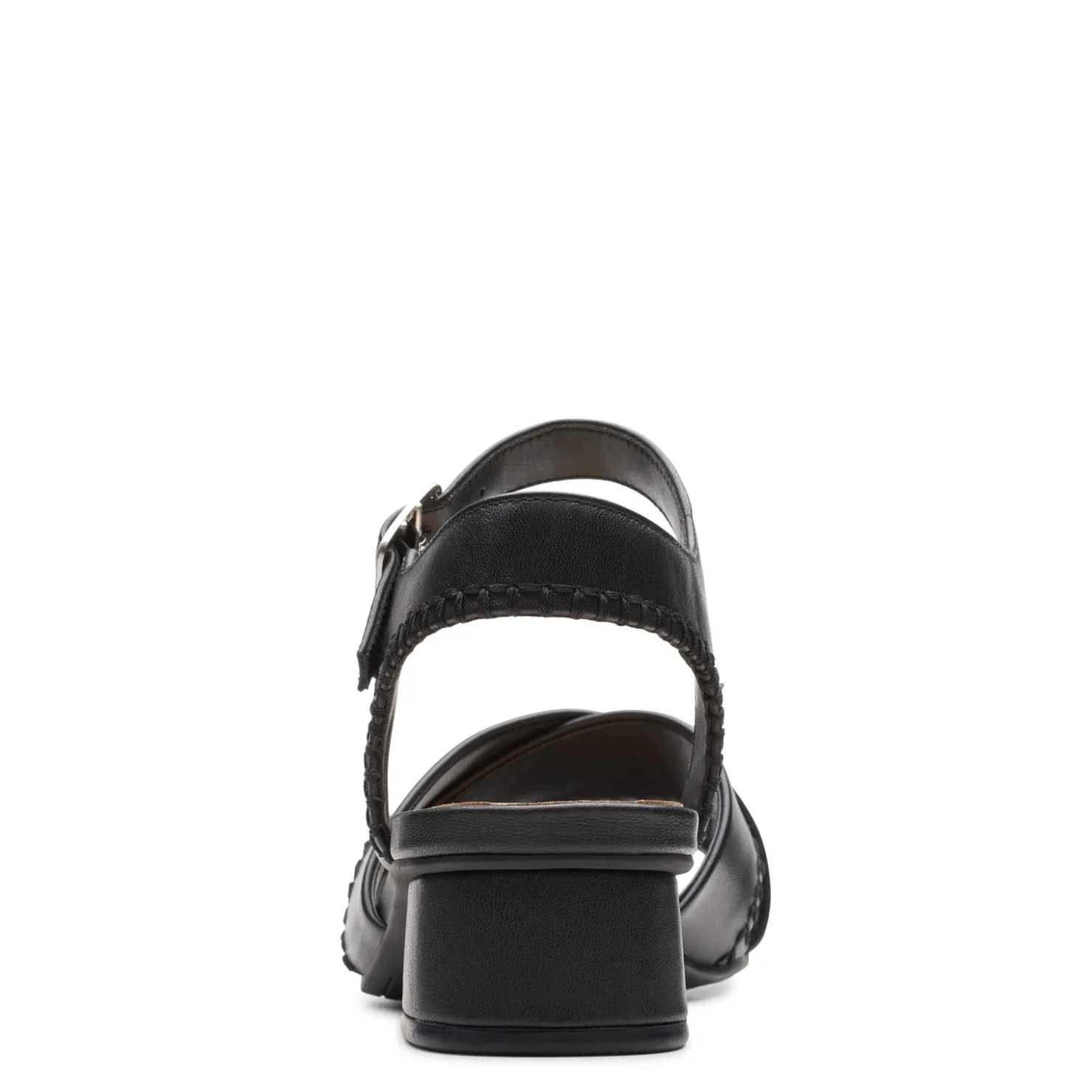 Heeled Sandals*Clarks Women's , Serina 35 Cross Sandal Black Leather