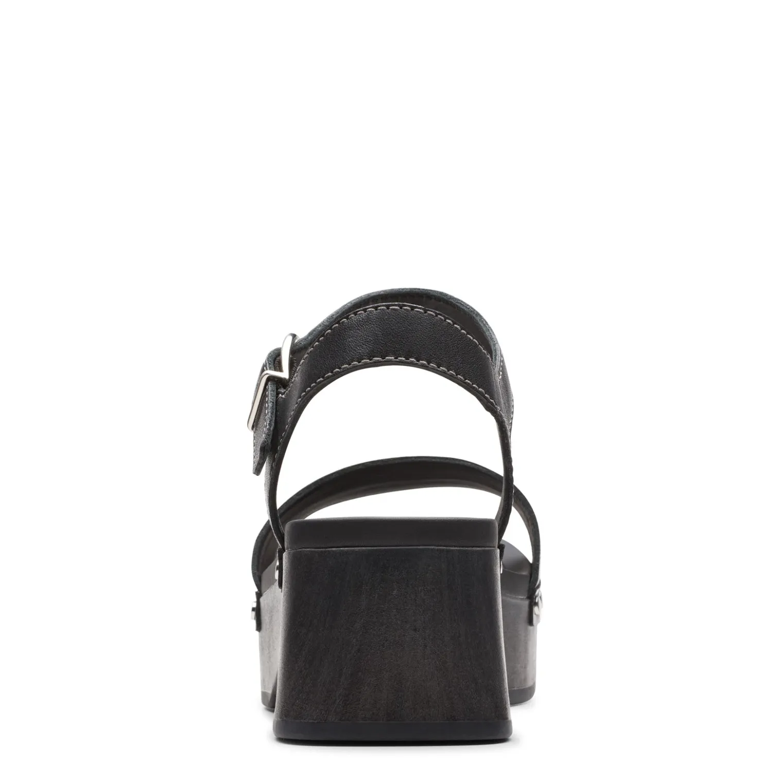 Heeled Sandals*Clarks Women's , Sivanne Bay Sandal Black Interest Leather