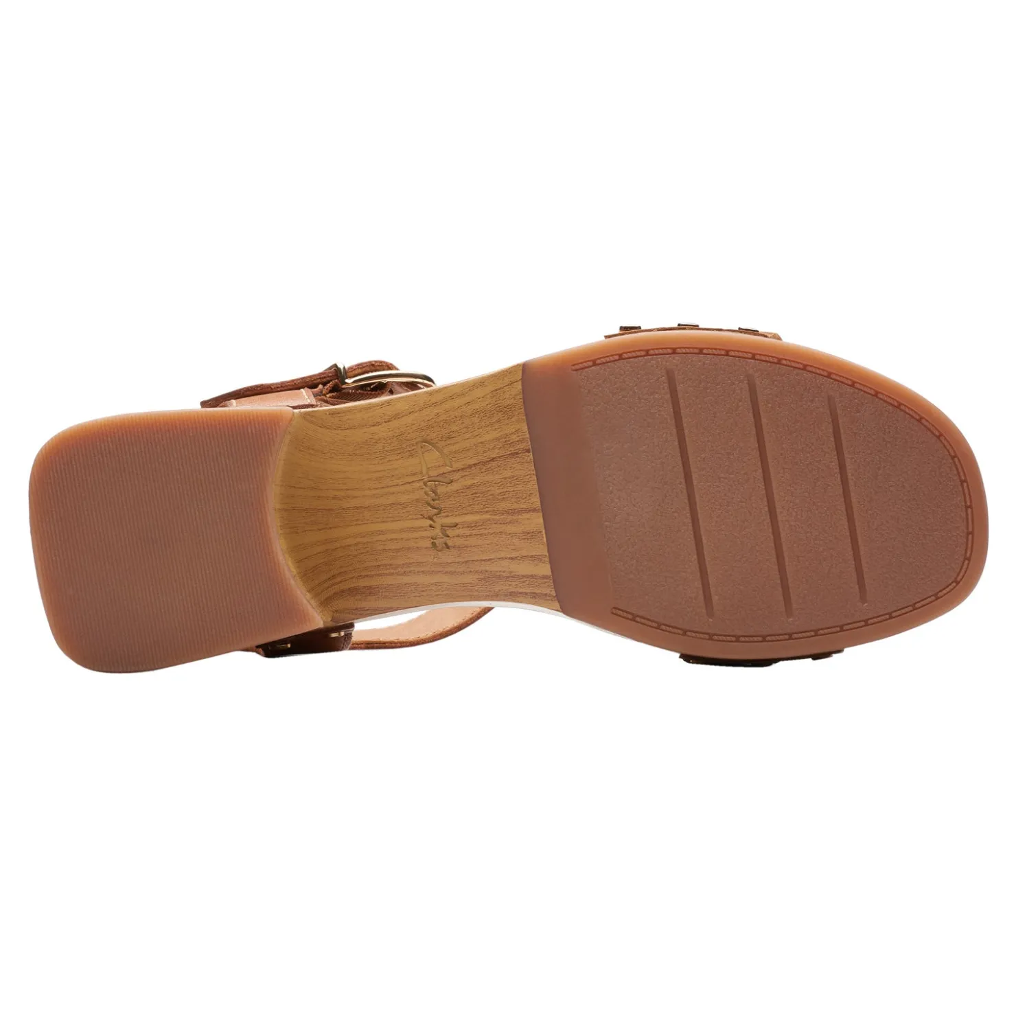 Heeled Sandals*Clarks Women's , Sivanne Bay Sandal Tan Interest Leather