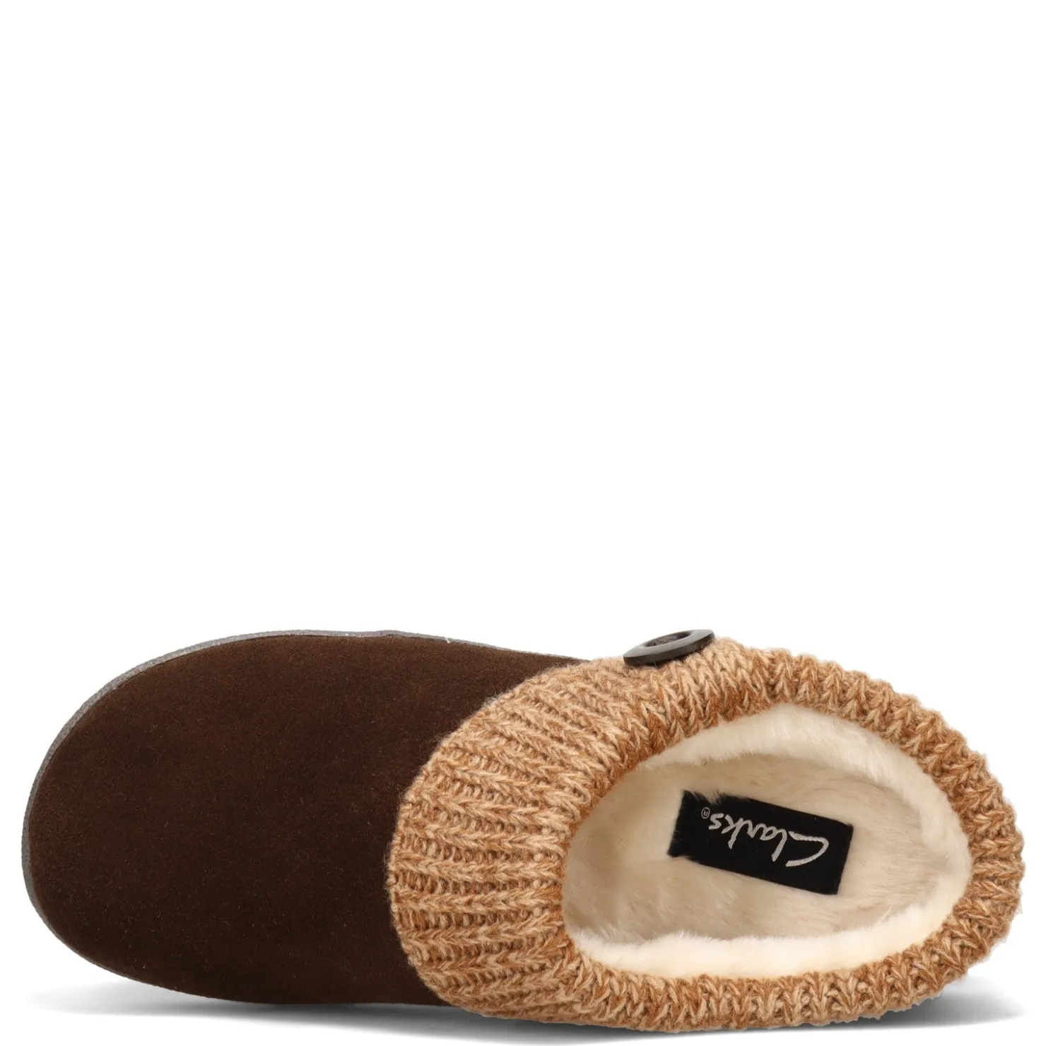 Women's Clarks, Sweater Collar Slipper|Green Market Services Co Inc Best