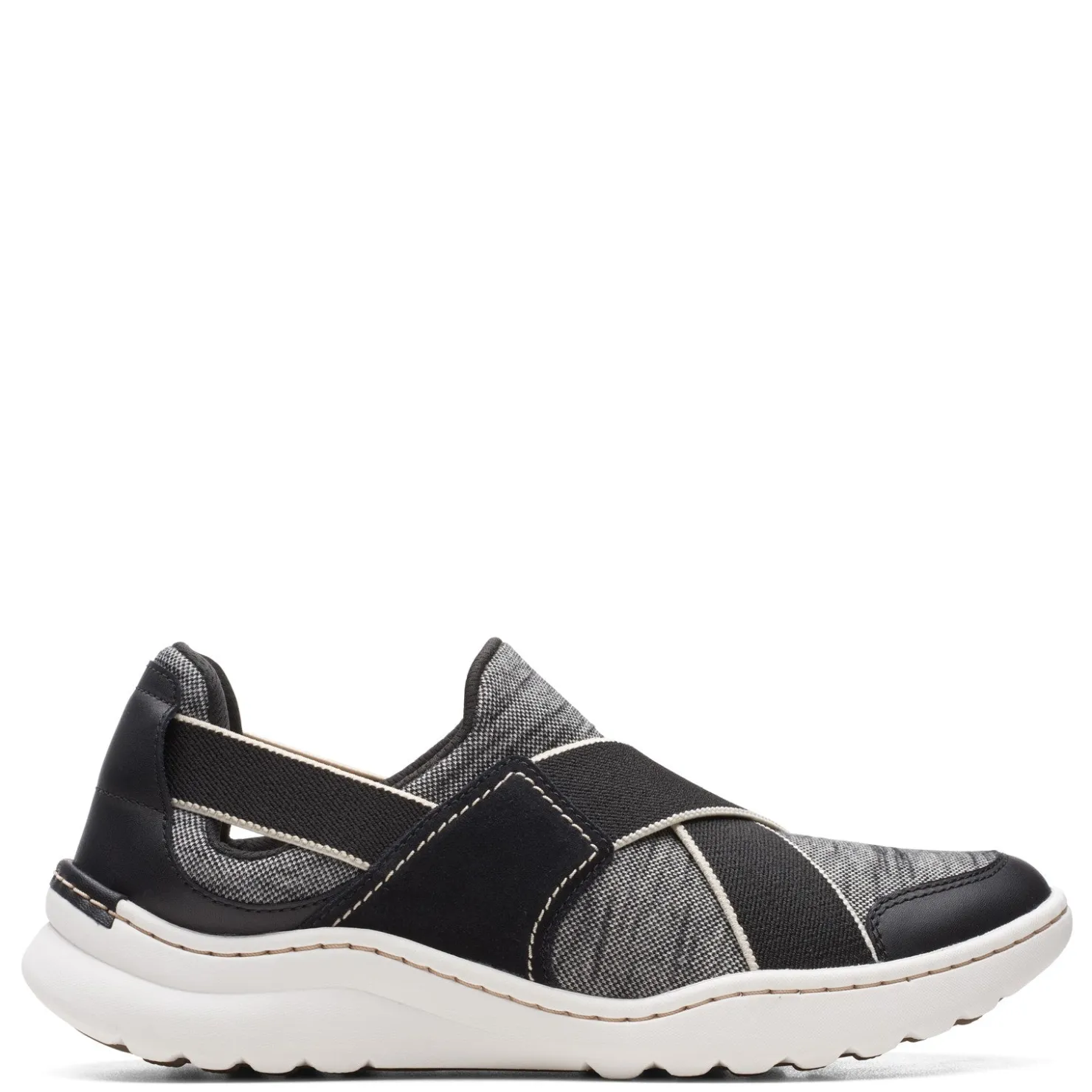 Fashion & Street*Clarks Women's , Teagan Go Slip-On Sneaker Black Combi