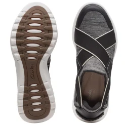 Fashion & Street*Clarks Women's , Teagan Go Slip-On Sneaker Black Combi