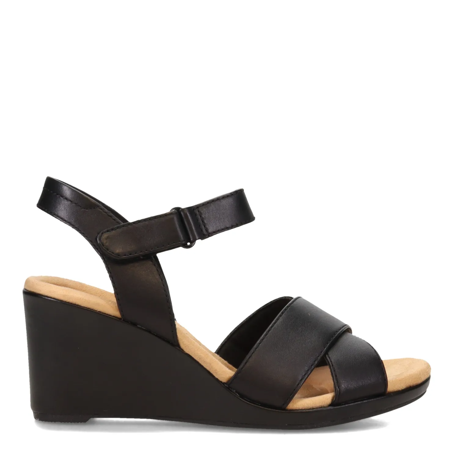 Wedges*Clarks Women's , Tulip Gem Sandal Black