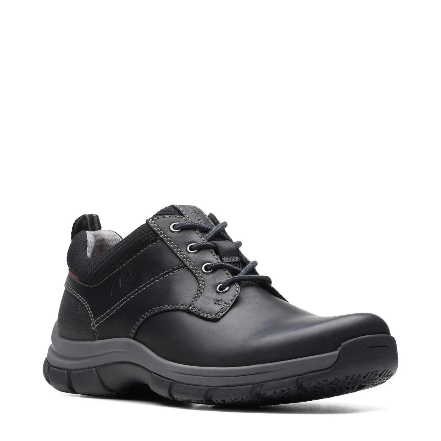 Oxfords*Clarks Women's , Walpath Low Lace-Up Black
