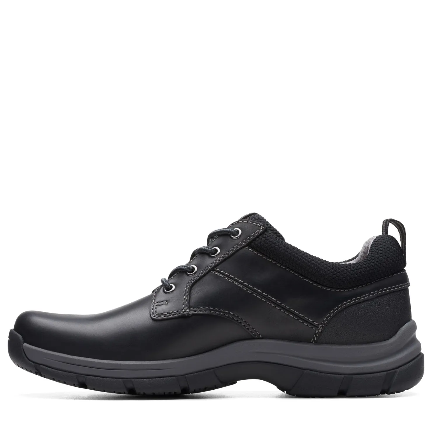 Oxfords*Clarks Women's , Walpath Low Lace-Up Black