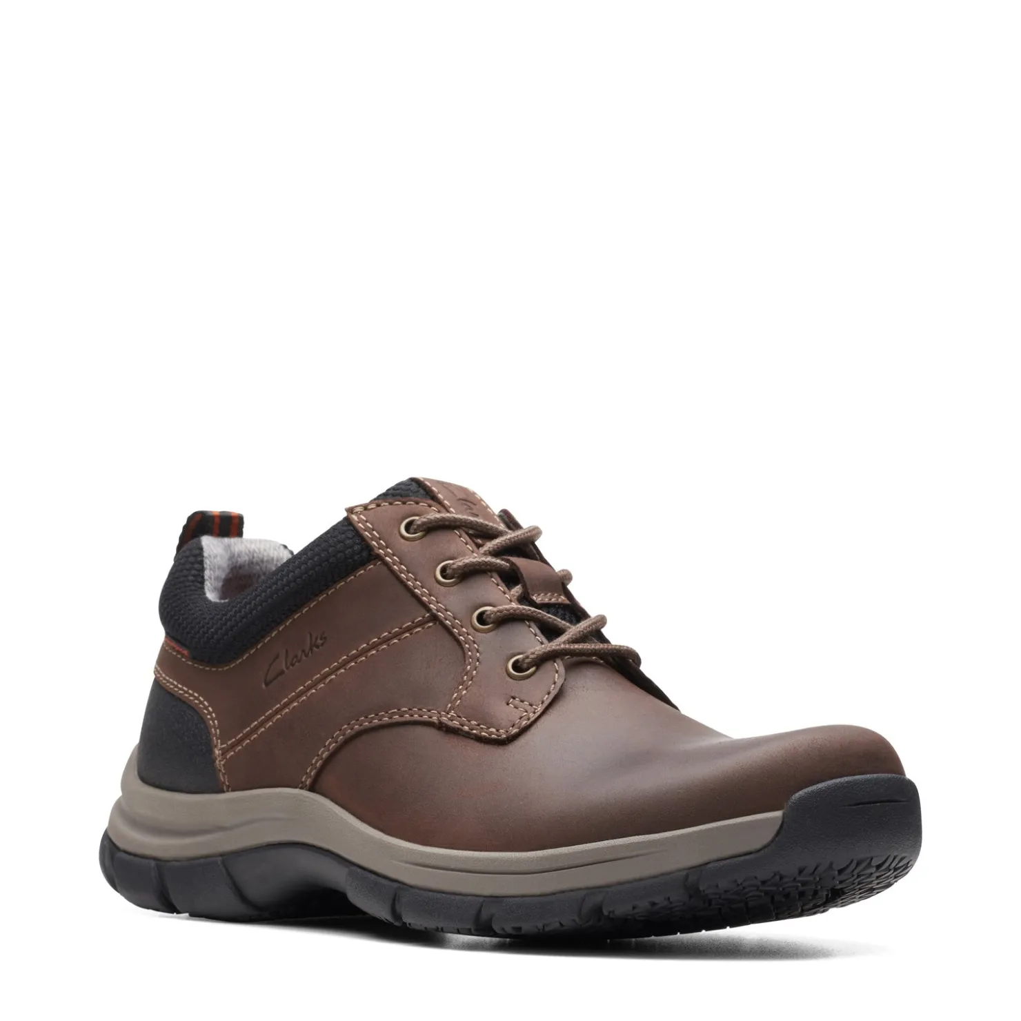 Oxfords*Clarks Women's , Walpath Low Lace-Up Brown