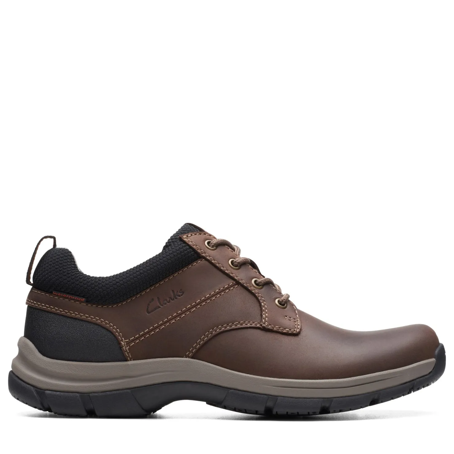 Oxfords*Clarks Women's , Walpath Low Lace-Up Brown