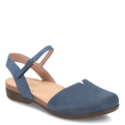 Footbed Sandals*Dansko Women's , Rowan Flat Navy