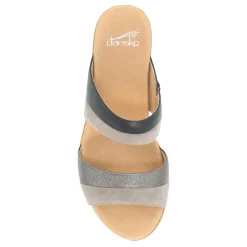 Heeled Sandals*Dansko Women's , Theresa Sandal Black Multi Leather