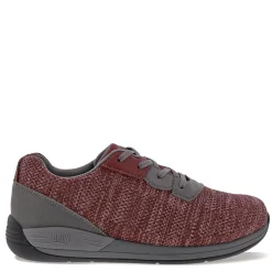 Walking*Drew Shoes Women's Drew, Terrain Sneaker Wine/Grey Knit