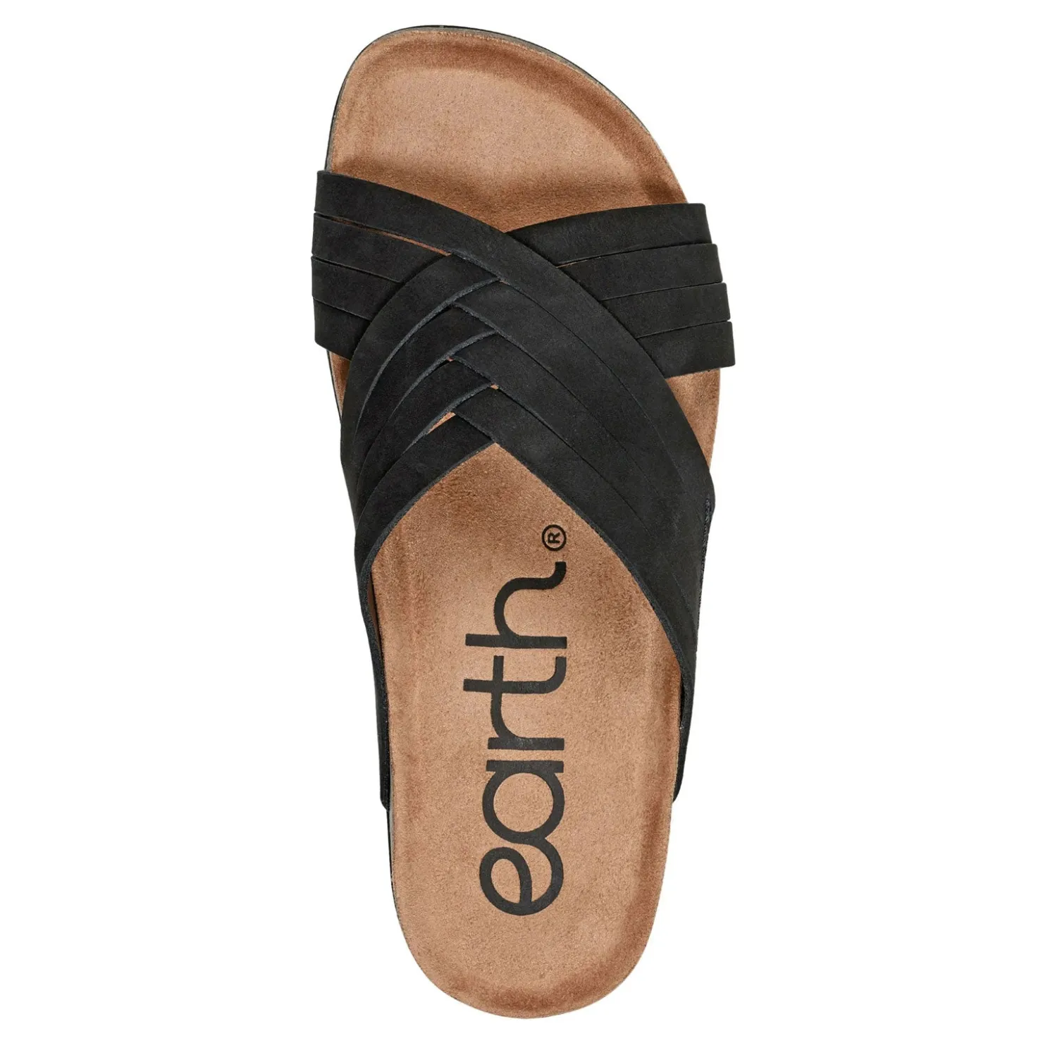 Footbed Sandals*Earth Women's , Atlas Sandal Black/Black