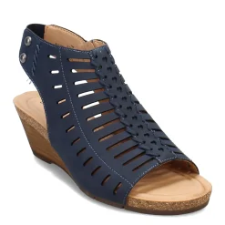 Wedges*Earth Women's , Hana 3 Sandal Navy