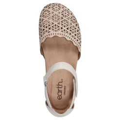 Footbed Sandals*Earth Origins Women's , Bronnie Flat Cream