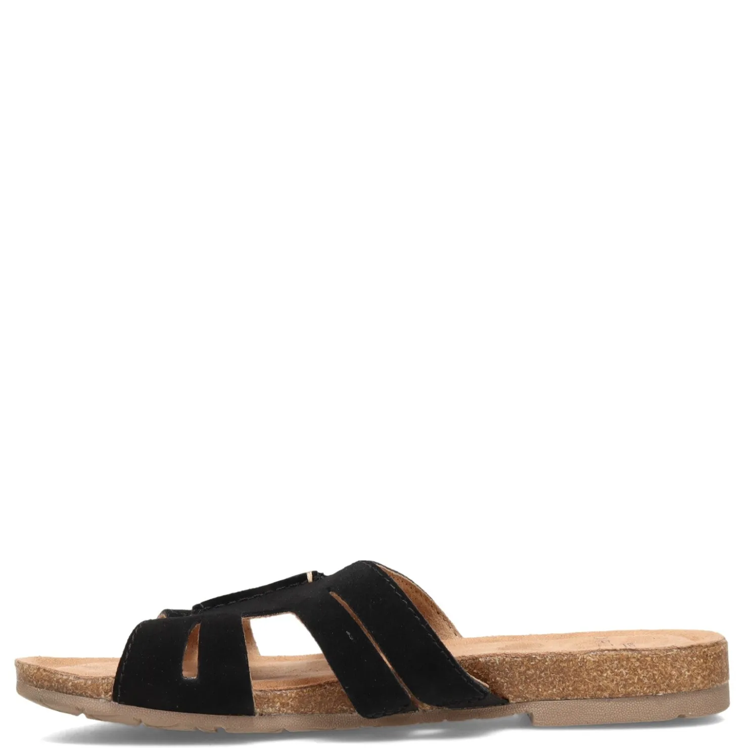 Footbed Sandals*Earth Origins Women's , Lyndon Luna Sandal Black Suede