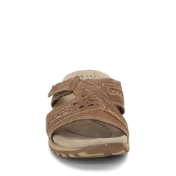 Footbed Sandals*Earth Origins Women's , Sizzle Slide Sandal Brown