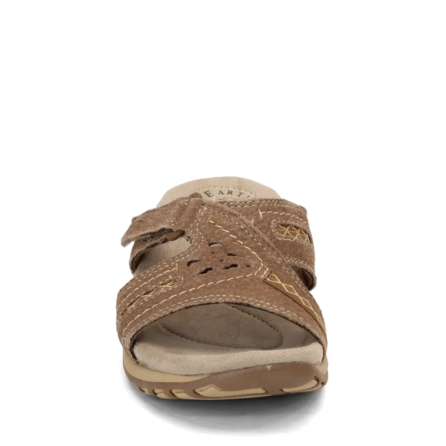 Footbed Sandals*Earth Origins Women's , Sizzle Slide Sandal Brown