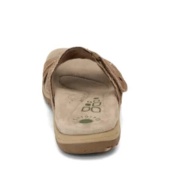 Footbed Sandals*Earth Origins Women's , Sizzle Slide Sandal Brown