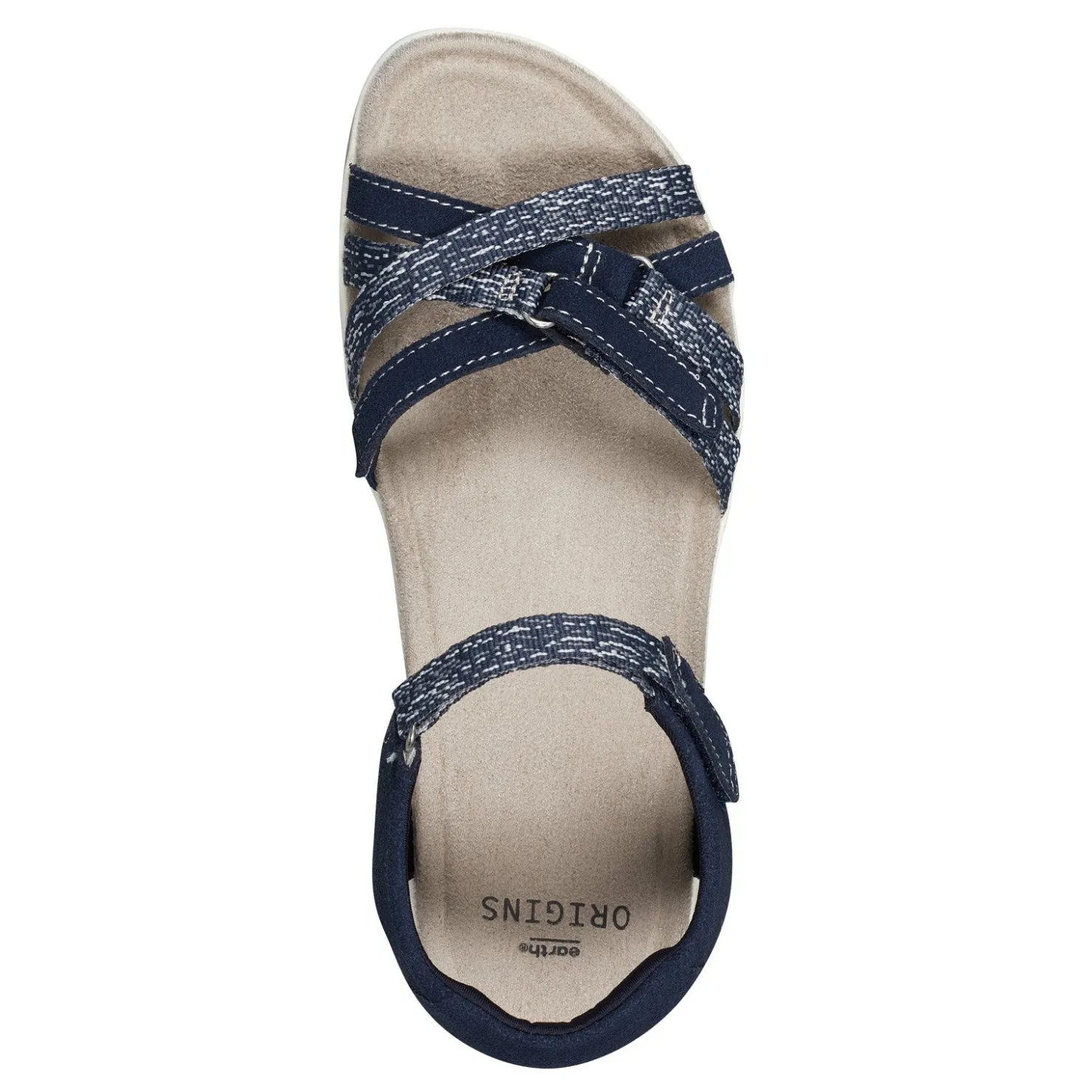 Footbed Sandals*Earth Origins Women's , Sofia Sandal Navy