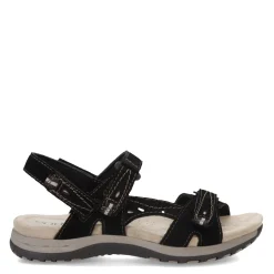 Footbed Sandals*Earth Origins Women's , Sophie Sandal Black Suede