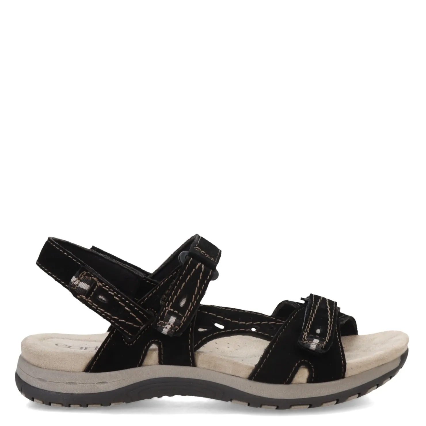 Footbed Sandals*Earth Origins Women's , Sophie Sandal Black Suede