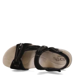 Footbed Sandals*Earth Origins Women's , Sophie Sandal Black Suede