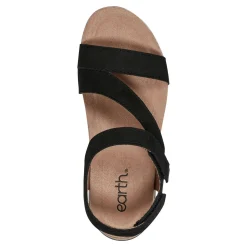 Footbed Sandals*Earth Women's , Roni Sandal Black