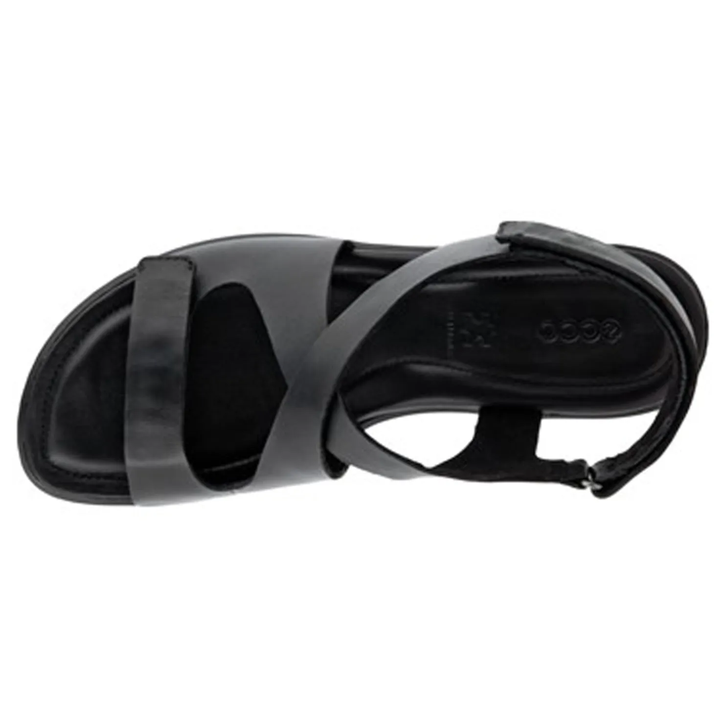 Wedges*ECCO Women's , Felicia Cross Sandal Black