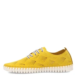 Fashion & Street*Eric Michael Women's , Annie Sneaker Yellow