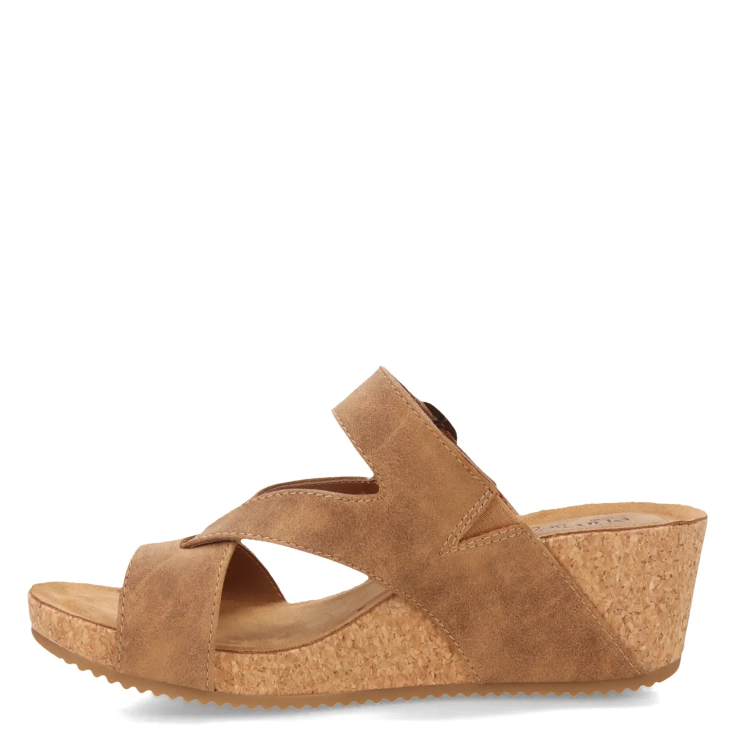 Wedges*Eurosoft by Sofft Women's , Emrie Sandal Luggage