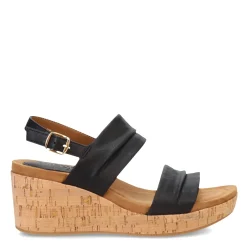 Wedges*Eurosoft by Sofft Women's , Kahley Sandal Black