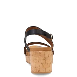 Wedges*Eurosoft by Sofft Women's , Kahley Sandal Black