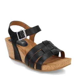 Wedges*Eurosoft by Sofft Women's , Ericka Sandal Black