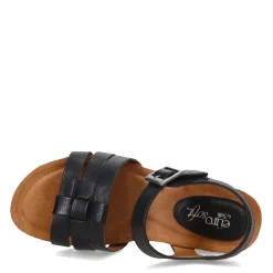 Wedges*Eurosoft by Sofft Women's , Ericka Sandal Black