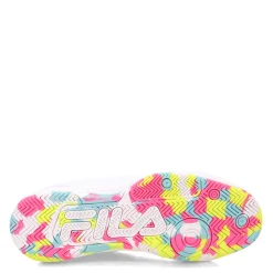 Court*Fila Women's , Double Bounce 3 Pickleball Shoe Wht/Wht/Mult
