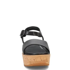 Wedges*FitFlop Women's , Eloise Cork Wrap Strap Sandal Black