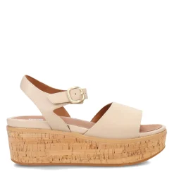 Wedges*FitFlop Women's , Eloise Cork Wrap Strap Sandal Beige