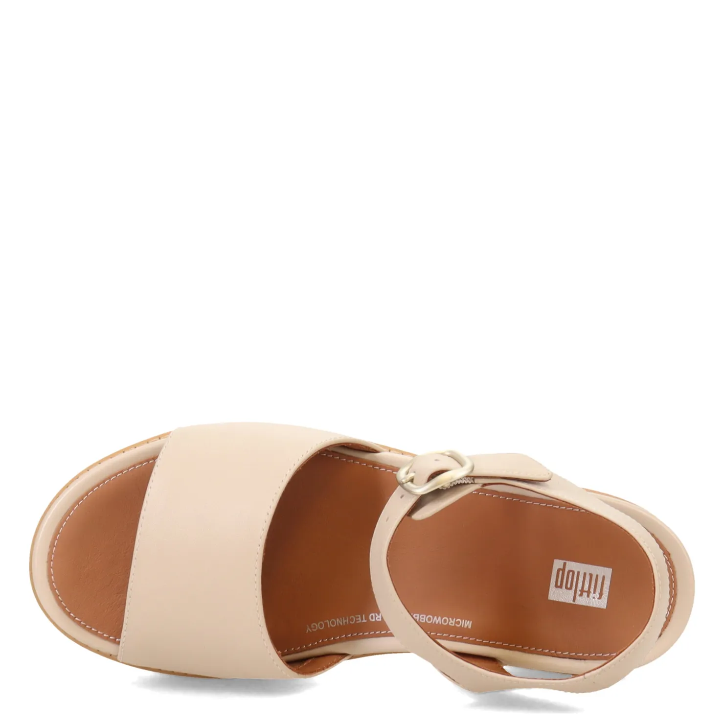 Wedges*FitFlop Women's , Eloise Cork Wrap Strap Sandal Beige