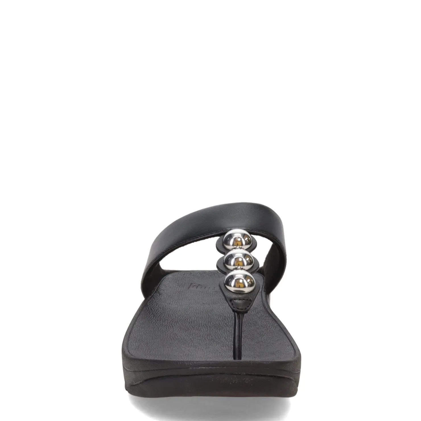 Wedges*FitFlop Women's , Fino Mirror Dome Toe-Post Sandal Black