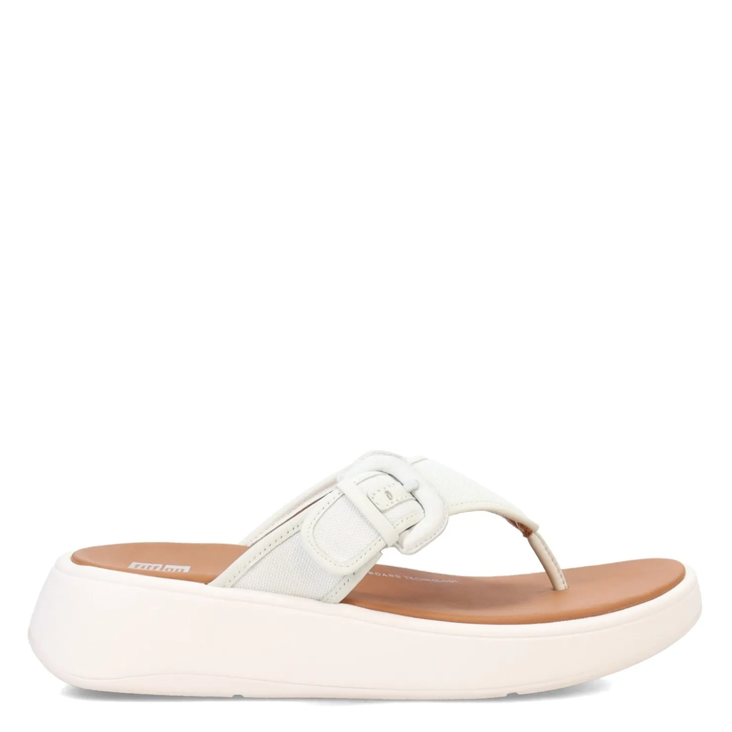Women's , F-Mode Canvas Flatform Thong Sandal|FitFlop Discount