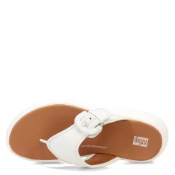 Flip Flops*FitFlop Women's , F-Mode Canvas Flatform Thong Sandal Blue