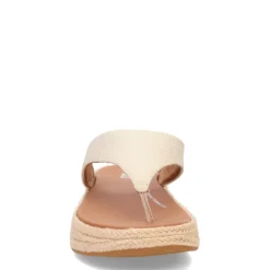 Flip Flops*FitFlop Women's , F-Mode Espadrille Glitz Thong Sandal Ivory